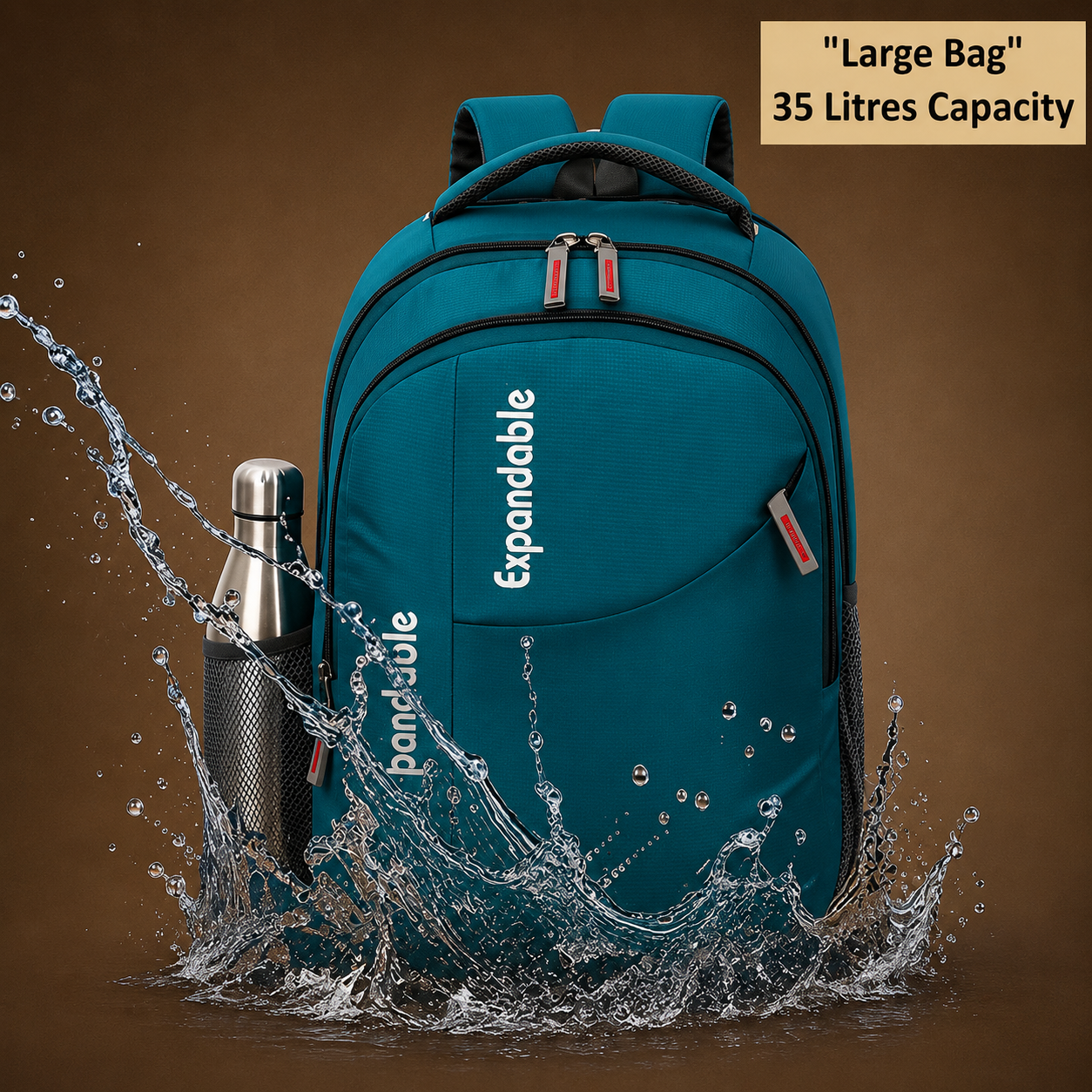 Water Resistant 35L Large Capacity Backpack | Travel, College, Office & Daily Use Bag